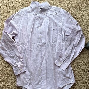 Vineyard Vines Men's Lavender Button-Down Shirt